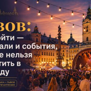 Львов куда пойти: фестивали и события, которые нельзя пропустить в 2026 году